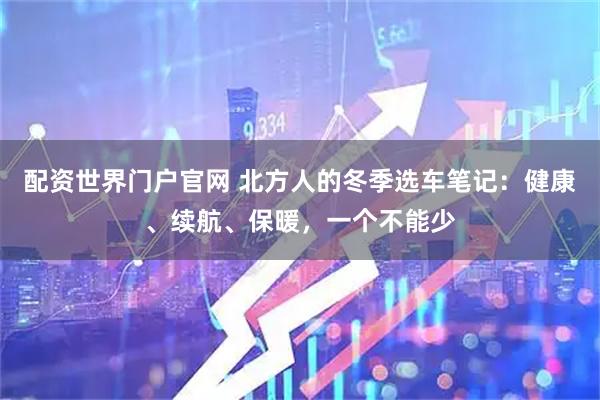配资世界门户官网 北方人的冬季选车笔记：健康、续航、保暖，一个不能少